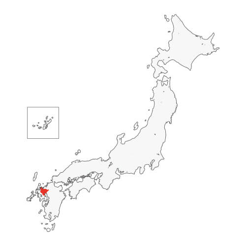 地図イラスト 佐賀県 オーダーメイド退職祝い 栄光のあゆみ
