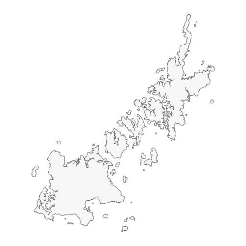 地図イラスト 五島地域 オーダーメイド退職祝い 栄光のあゆみ
