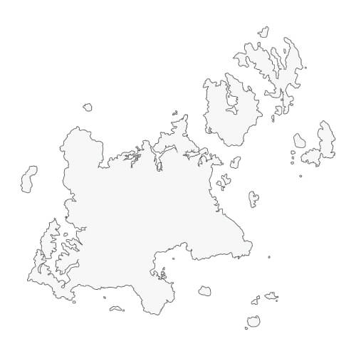 五島地域の地図イラスト