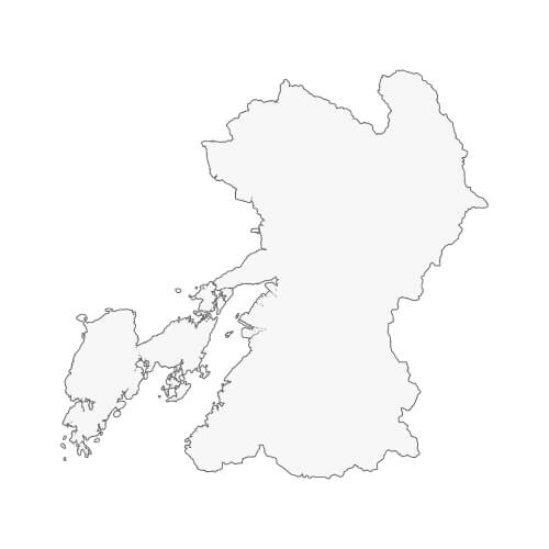 地図イラスト 熊本県 オーダーメイド退職祝い 栄光のあゆみ