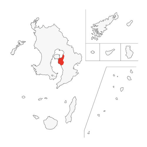 地図イラスト 大隅地域 オーダーメイド退職祝い 栄光のあゆみ