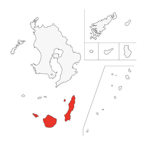 地図イラスト 熊毛地域 オーダーメイド退職祝い 栄光のあゆみ