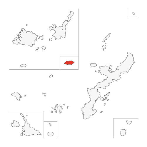 地図イラスト 先島諸島 オーダーメイド退職祝い 栄光のあゆみ