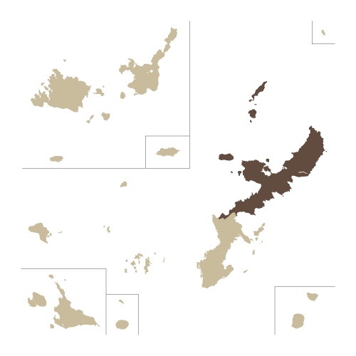 地図イラスト 沖縄県 オーダーメイド退職祝い 栄光のあゆみ