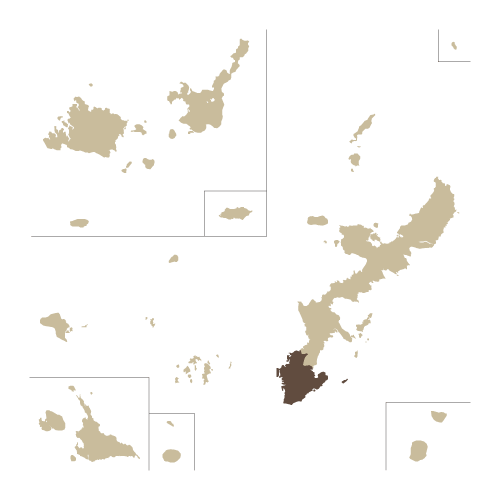 地図イラスト 南部離島 オーダーメイド退職祝い 栄光のあゆみ