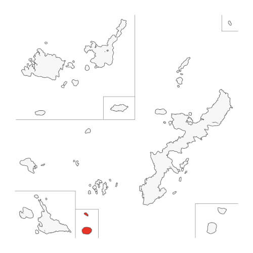 地図イラスト 先島諸島 オーダーメイド退職祝い 栄光のあゆみ