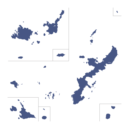 地図イラスト 九州 沖縄地方 オーダーメイド退職祝い 栄光のあゆみ