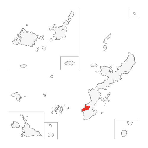 地図イラスト 南部地域 オーダーメイド退職祝い 栄光のあゆみ